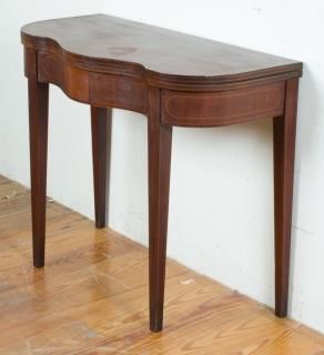 Appraisal: Federal Mahogany Folding Top Game Table Late th early th