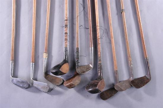 Appraisal: TEN ASSORTED CLUBS MADE BY THE THOMAS E WILSON COMPANY