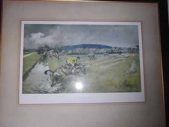 Appraisal: AFTER LIONEL EDWARDS'The Berkeley Hunt nr Rockhampton' coloured reproduction x