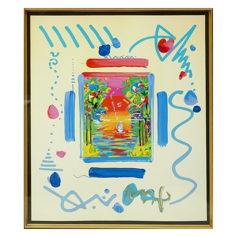 Appraisal: Peter Max American born Peter Max American b Acrylic on