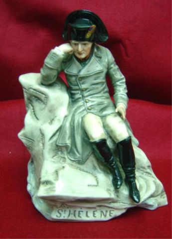 Appraisal: DRESDEN FIGURINE - NAPOLEON AT ST HELENA