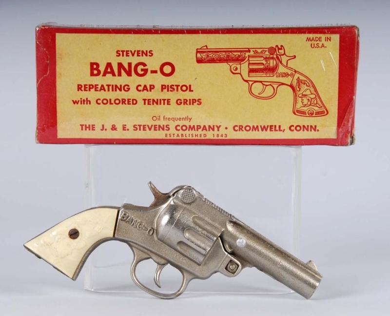 Appraisal: Stevens Bang-O Cap Gun Description Grips are warped and move