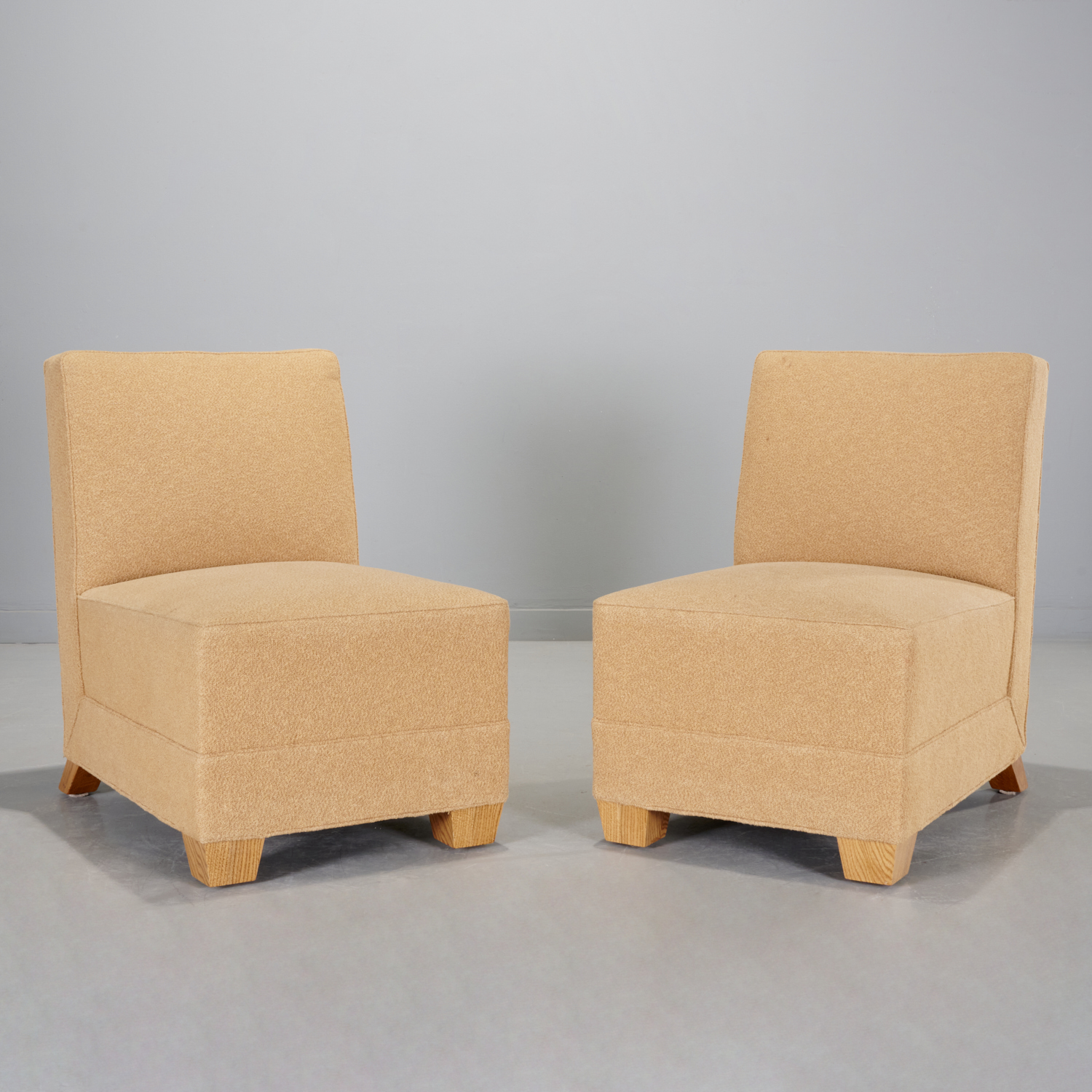 Appraisal: PAIR JM FRANK AFTER SLIPPER CHAIRS PETER MARINO th c