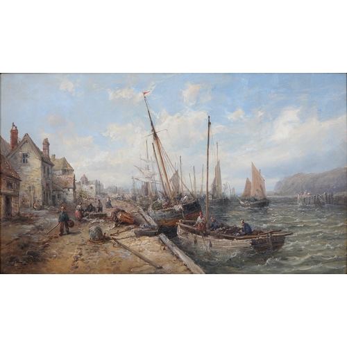 Appraisal: William Edward Webb - - Fishing Boats at Peel Harbour