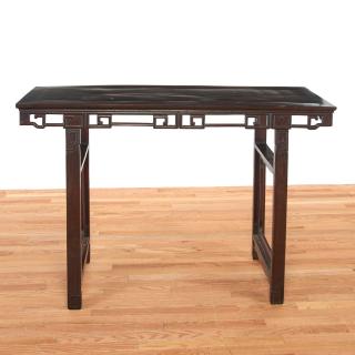 Appraisal: Large Chinese hardwood painter's table Large Chinese hardwood painter's table