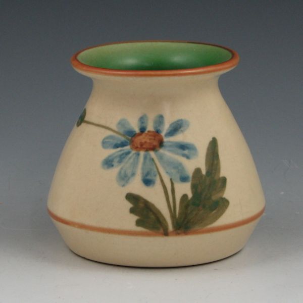 Appraisal: Weller Bonito vase with blue floral decoration Marked Weller Pottery