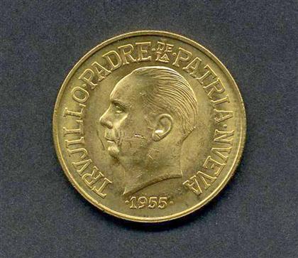 Appraisal: piece Gold Coin Dominican Republic pesos th Anniversary of Trujillo