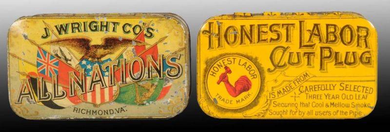 Appraisal: Lot of Tobacco Tins Description Includes one Honest Labor flat