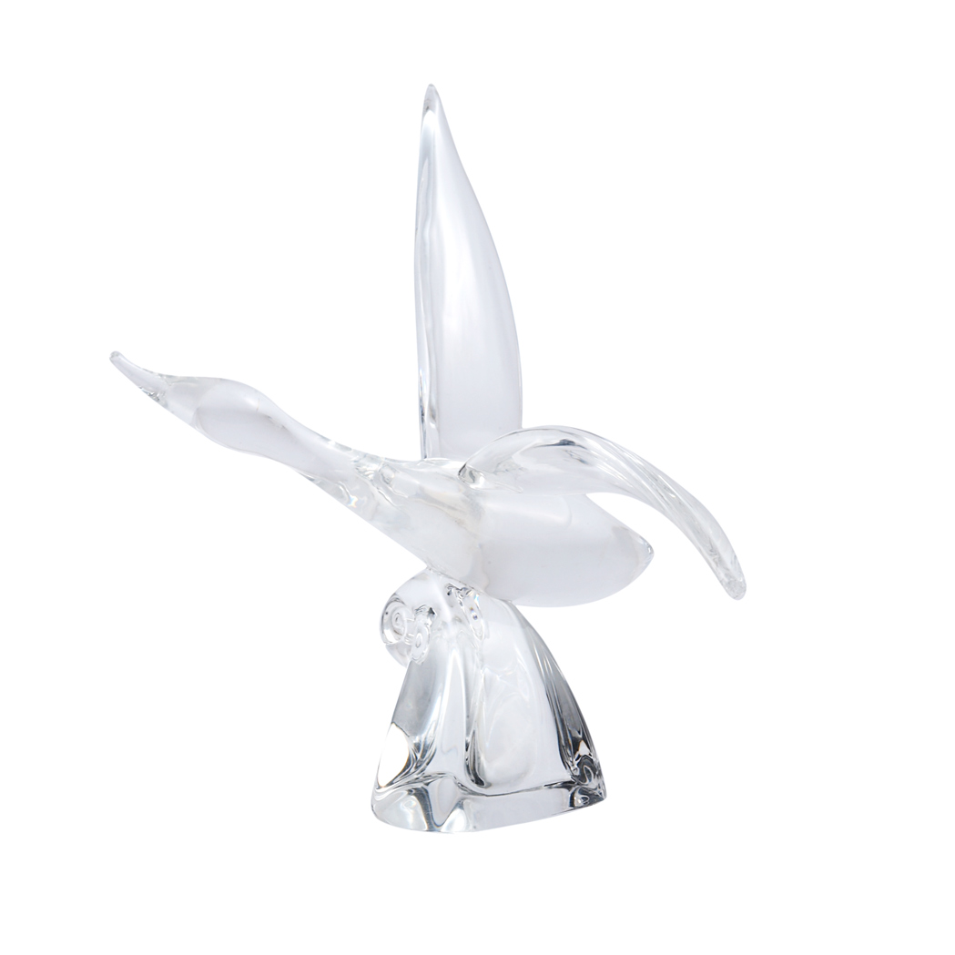 Appraisal: Steuben Glass Figure of a Bird in Flight Height inches