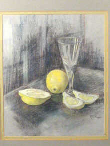 Appraisal: Mary Edith Phipps Tobiasson Still life pastel on paper signed