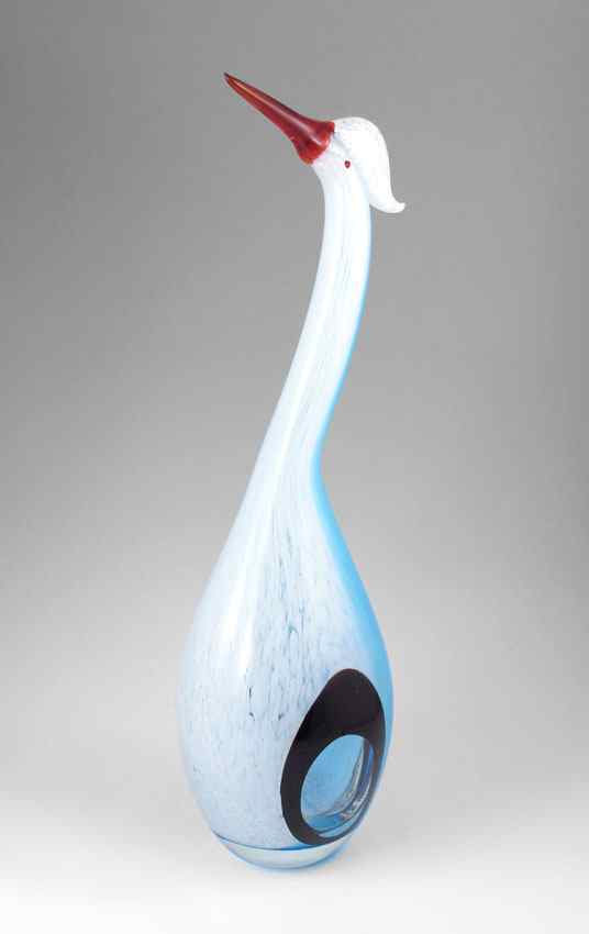 Appraisal: LARGE MURANO ART GLASS GOOSE Standing '' tall ground pontil