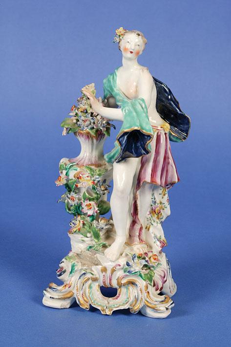 Appraisal: A DERBY FIGURE OF A CLASSICAL GODDESS circa wearing a