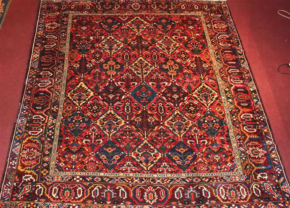 Appraisal: OLD BAKHTIARA RUG approx ' ' x ' '' Retail