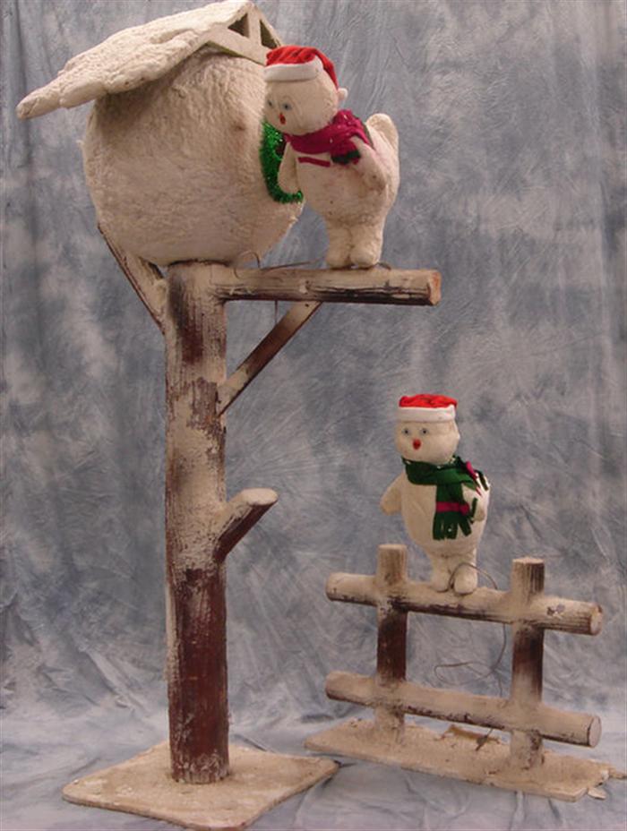 Appraisal: Christmas bird on branch automatons tallest h longest Estimate -