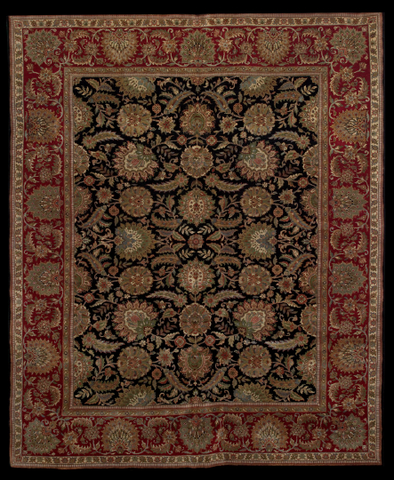 Appraisal: Agra Sultanabad Carpet ' x '