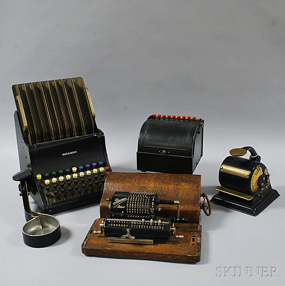 Appraisal: Two Adding Machines a Register and a Model-H Protectograph a