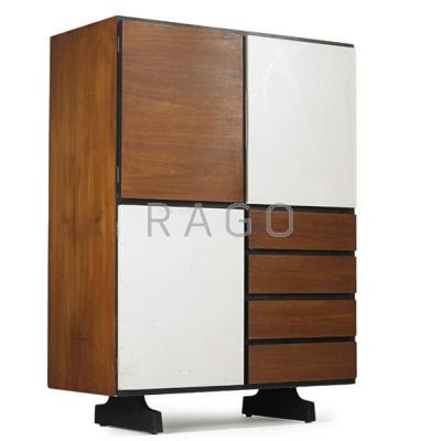 Appraisal: VLADIMIR KAGAN b GROSFELD HOUSE Cabinet USA s Walnut leather