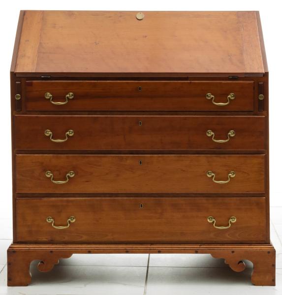 Appraisal: AN AMERICAN CHERRY CHIPPENDALE DESK CIRCA The late th to