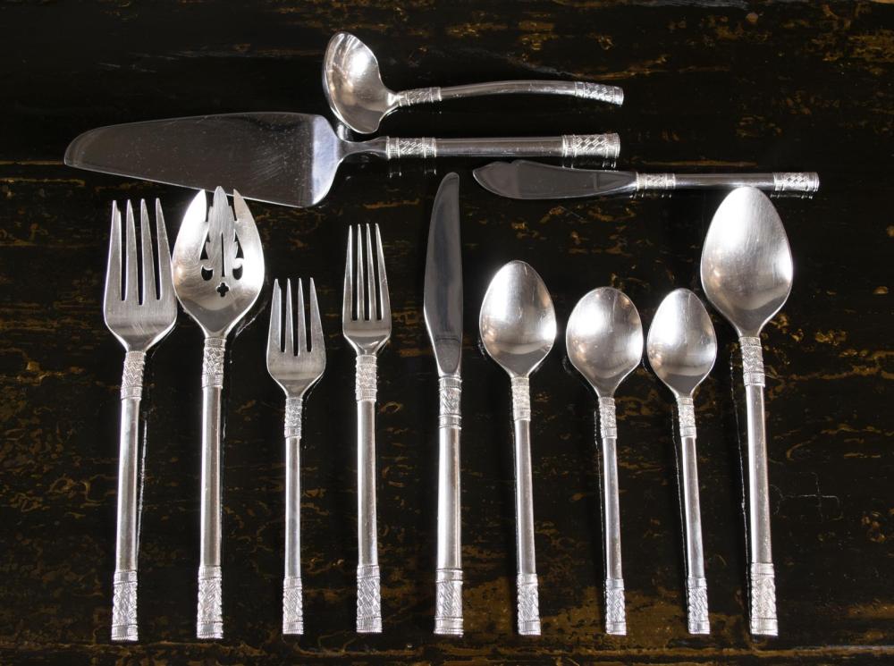 Appraisal: WALLACE AEGEAN WEAVE STERLING SILVER FLATWARE SET piece service for