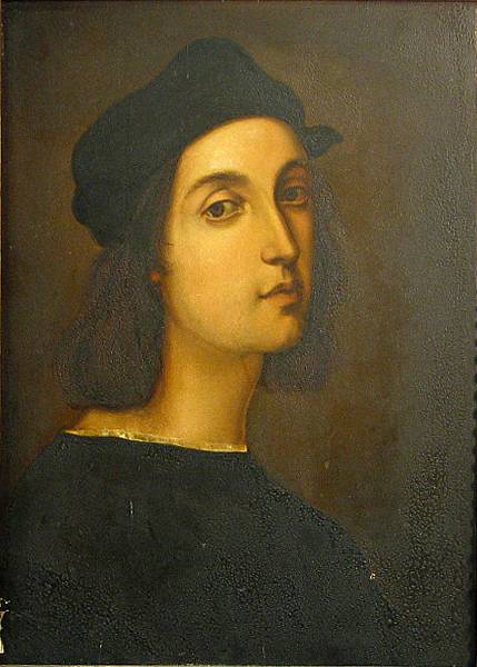 Appraisal: After Raffaello Sanzio called Raphael Self portrait oil on panel