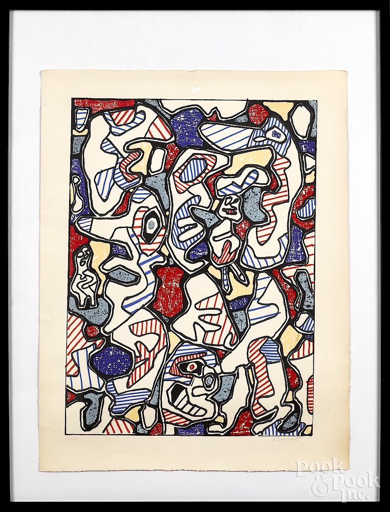 Appraisal: Jean Dubuffet color lithograph Jean Dubuffet French - color lithograph