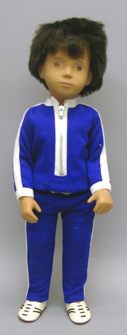 Appraisal: Dark Sport in blue jogging outfit Doll has wrist tag