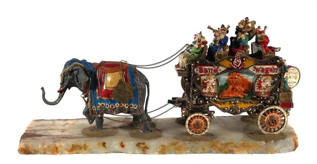 Appraisal: RON LEE - BAND WAGON Sculpture Signed and dated on