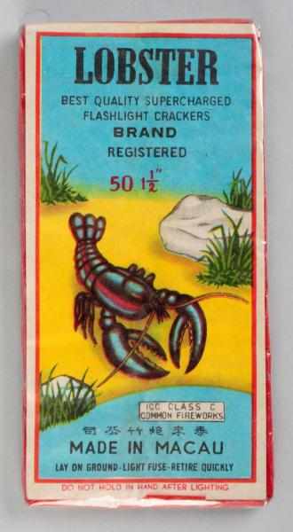 Appraisal: Lobster -Pack - Firecrackers Class Logo crackers Condition Near Mint