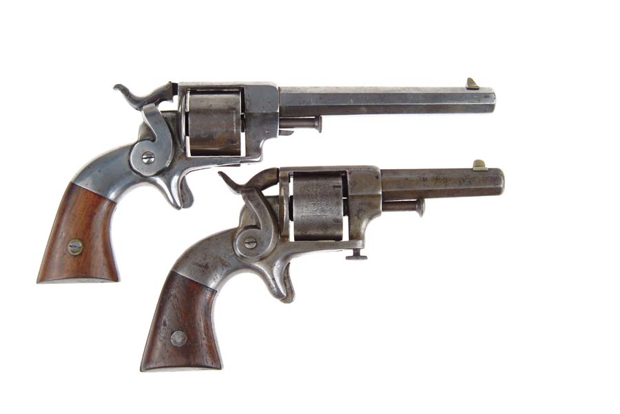 Appraisal: LOT OF TWO ALLEN WHEELOCK SIDE HAMMER RIM FIRE REVOLVERS