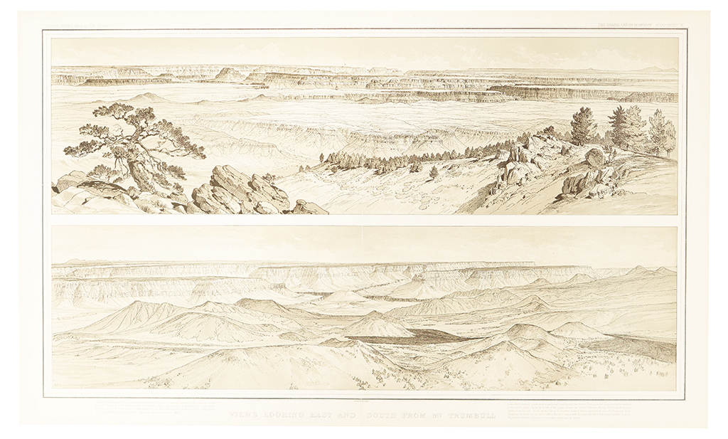 Appraisal: GRAND CANYON Holmes After William Henry Four Prints from the