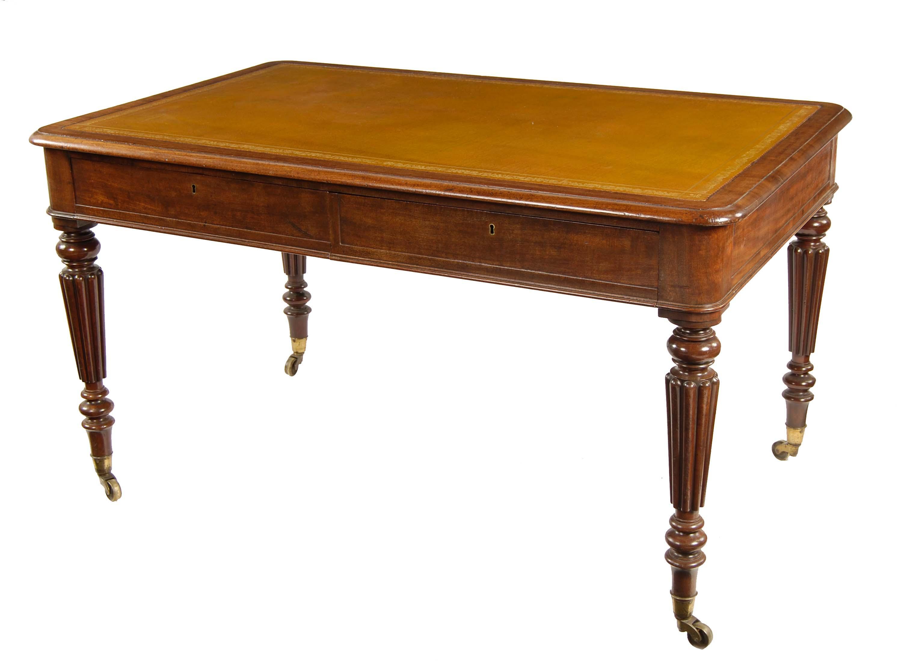 Appraisal: A George IV mahogany writing table by Gillows