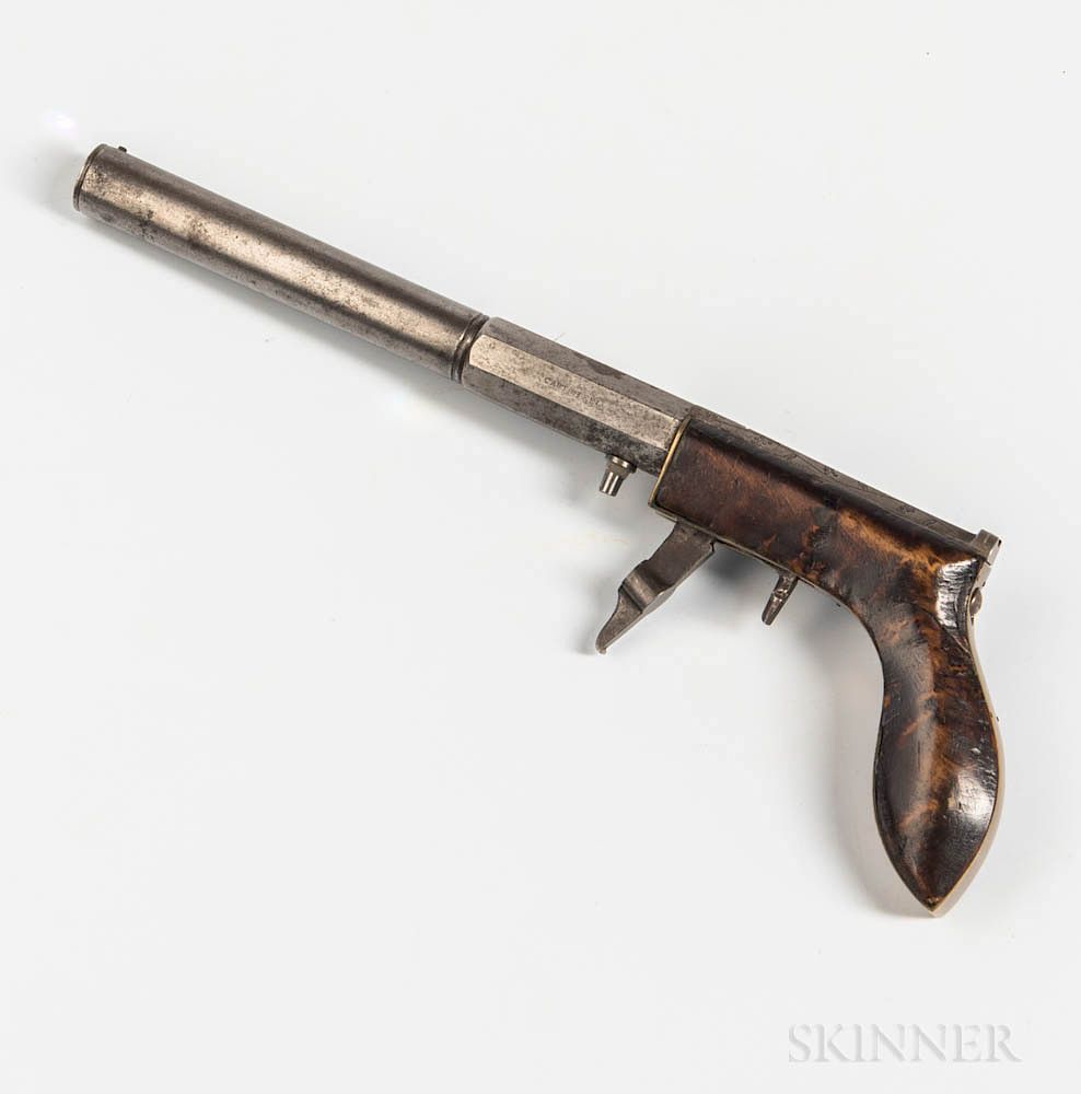 Appraisal: Andrus Osborn Underhammer Pistol Andrus Osborn Underhammer Pistol c s-