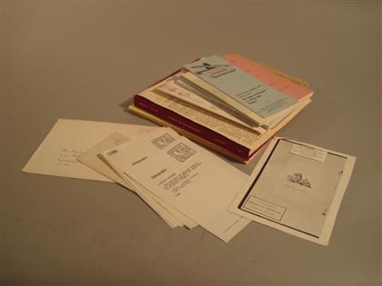 Appraisal: Lot Book Trade Catalogues Ephemera Includes Sesler's bills of sale