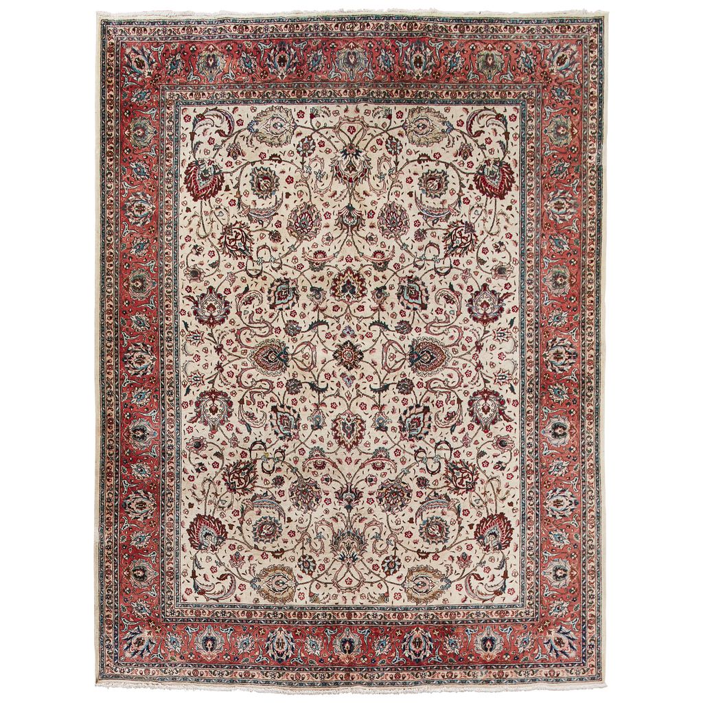 Appraisal: TABRIZ CARPET NORTHWEST PERSIA EARLY TH CENTURY the cream field