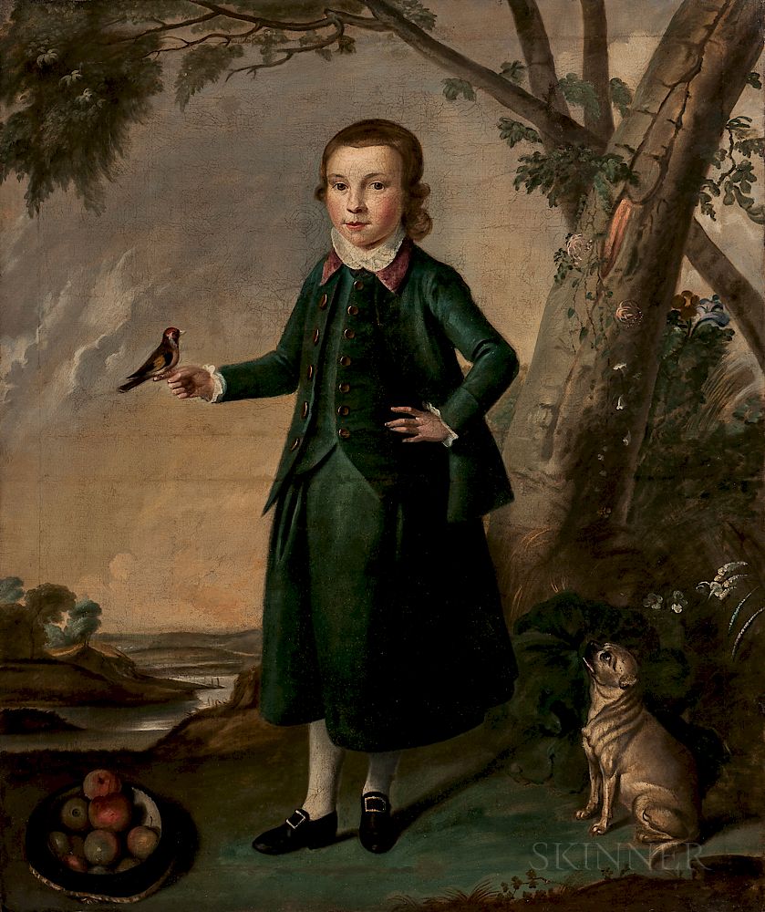 Appraisal: Scottish School th Century Portrait of Young Alexander Buchanan Scottish