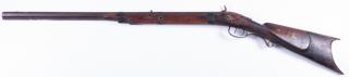 Appraisal: - long octagonal barrel Circa Pennsylvania-style percussion rifle with patch