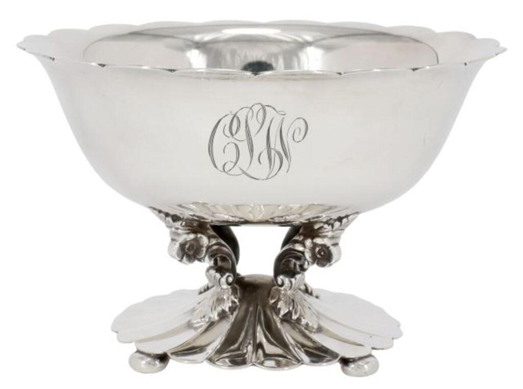 Appraisal: American sterling silver tazza small compote Alvin Manufacturing Company bowl