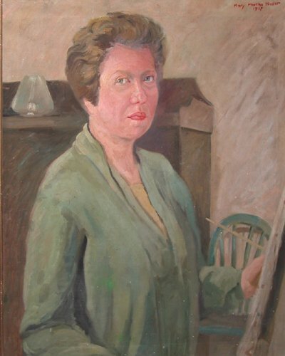 Appraisal: Possible Self-Portrait Oil on Canvas Himler Mary Martha x inches