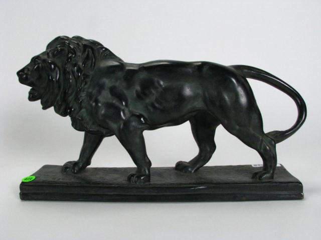 Appraisal: After Barye Antoine Louis Composition sculpture of a lion in