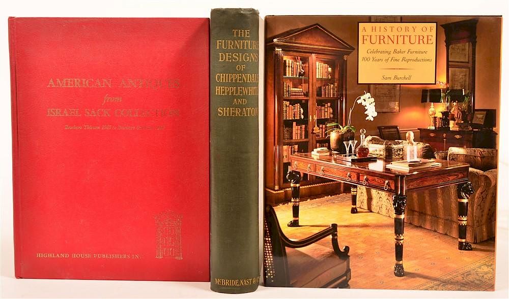 Appraisal: vols Books on Furniture American Antiques from Israel Sack Collection