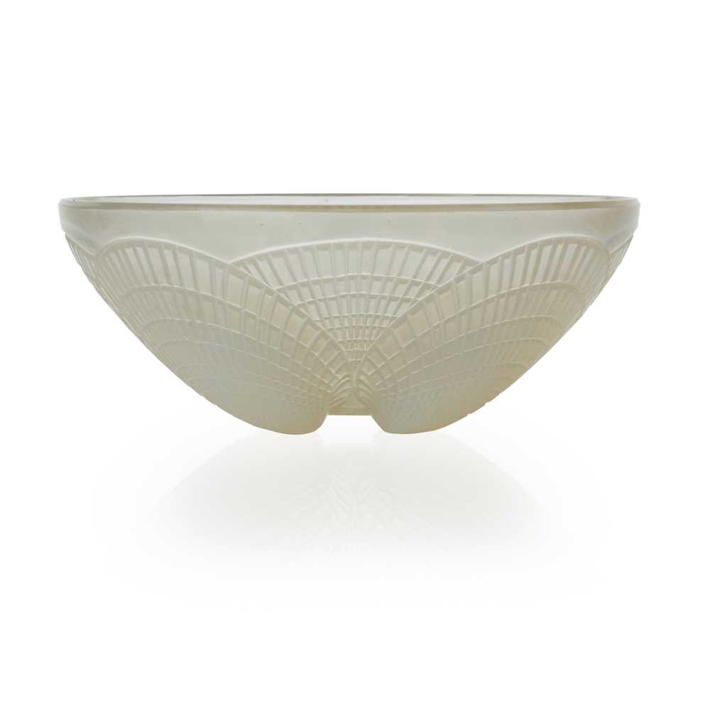 Appraisal: REN LALIQUE - 'COQUILLES' BOWL NO DESIGNED opalescent glass wheel