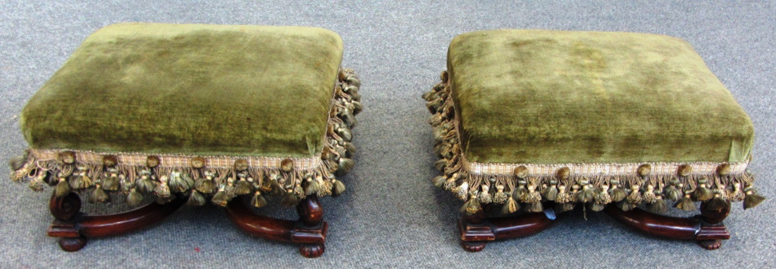 Appraisal: A pair of th century th century design rectangular foot