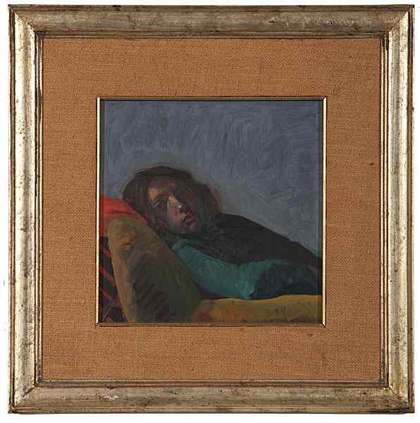 Appraisal: Girl in Blue- Green Shirt by Richard Piccolo Richard Piccolo