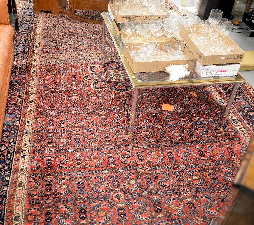 Appraisal: Large Oriental foyer hall runner ' x ' Large Oriental