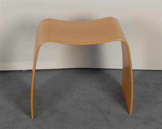 Appraisal: Jergen Moller for Askman Danish Laminated Bent Maple Stool foil