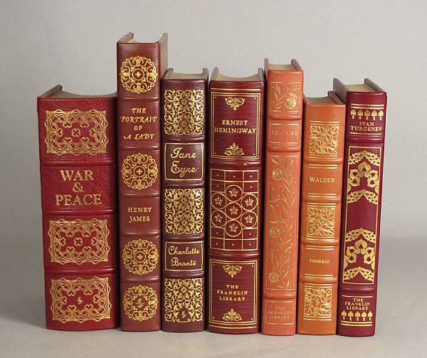 Appraisal: BINDINGS vols of Franklin Library amp Easton Press books all