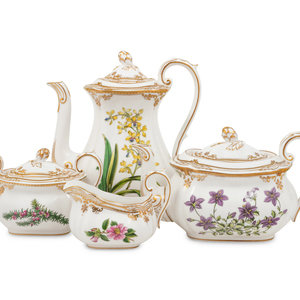 Appraisal: A Spode Stafford Flowers Porcelain Four-Piece Tea and Coffee Service