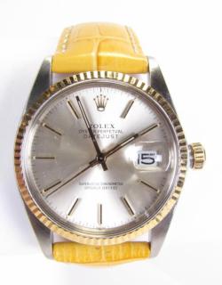 Appraisal: Description A Rolex Oyster Perpetual Datejust wristwatch stainless steel case