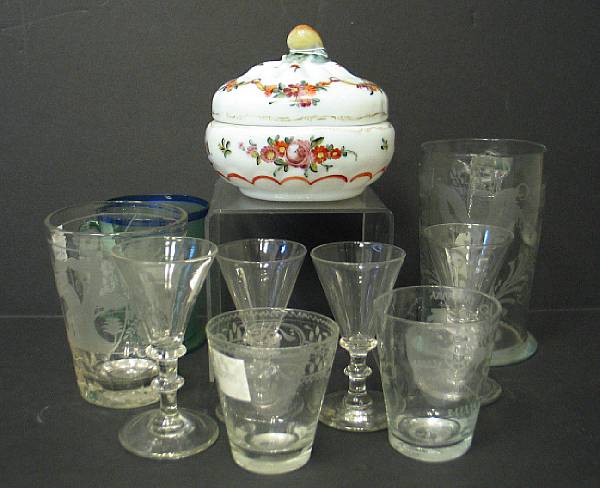 Appraisal: An assembled grouping of European glassware th th century Comprising