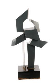 Appraisal: Peter Nishanian Modern Enameled Steel Sculpture Peter Nishanian American Contemporary